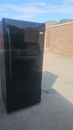 Black Frigidaire refrigerator