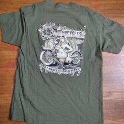 Vintage Y2K Motorcycle Harley Davidson Style T Shirt Size XL 