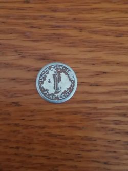Vintage 1957 Uncle Sam Play Cent Token Falsa Pecunia with Texas Flag