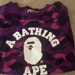 BAPE T Shirt Purple