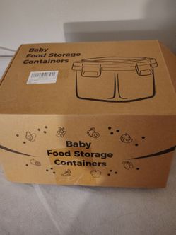 8 new Baby food storage containers