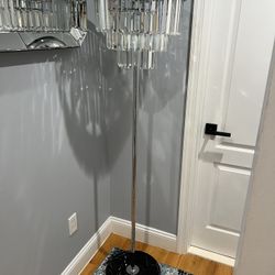 Modern American Crystal Floor Lamp