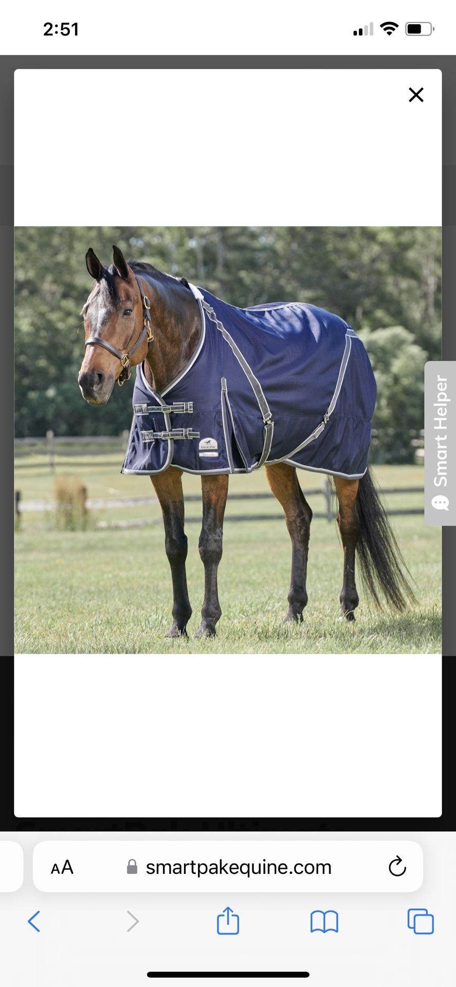 New Smartpak Stable Sheet 72”