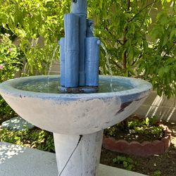 5 Feet Tall  concrete water fountain 