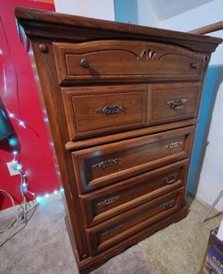 Tall Boy Solid Wood Dresser