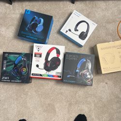 Gaming Headsets Wired And Bluetooth And Wireless 
