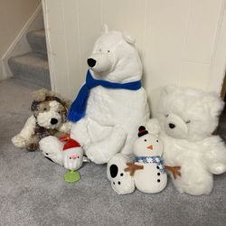Winter themed stuffed animals 