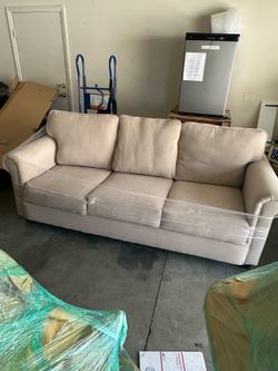 Sofa and Love Seat Beige Crème color