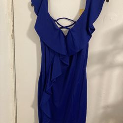 Brand New Royal Blue Fashion Dress Size Medium 