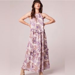 Paisley Floral Maxi Dress US L