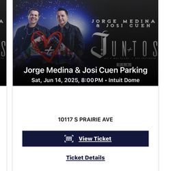 Parking Pass Jorge Medina & Josi Cuen