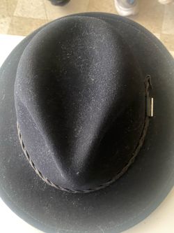 STETSON  Vita Felt Black Hat 57M  super cute and comfortable hat