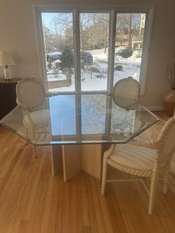 Beveled Octagon Glass Top For Table