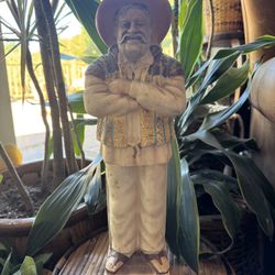 Vintage Pepe Lopez Spirit Of Mexico Empty Tequila Decanter Mexican Decorative Rustic Bar Man Cave 