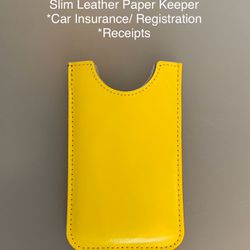 Slim Leather Case -Yellow - See photos  #5240