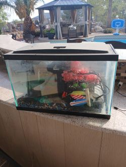 2 FISHTANKS 50gal and 10gal  with everything you need for only 125 for both.