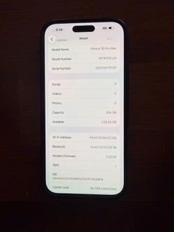 iPhone 16 pro max 256gb unlock