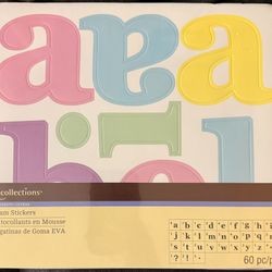 Recollections Alphabet Foam Stickers New