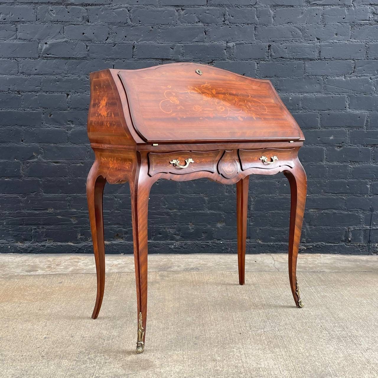 Antique French Louis XV Drop Down Writing Desk, c.1960’s