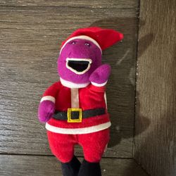 Vintage Barney we wish you a merry Christmas plush board book