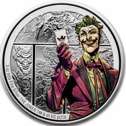 2023 Niue 3 oz Silver Coin $10 DC Villains: - THE JOKER™-