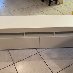 White Tv Stand 
