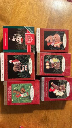 Vintage Hallmark Ornaments Child’s Age collection