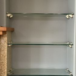 Glass Floating Shelves