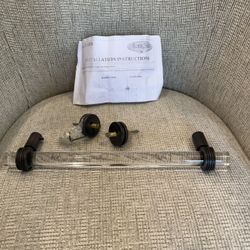 Acrylic Towel bar Handle New In Box 
