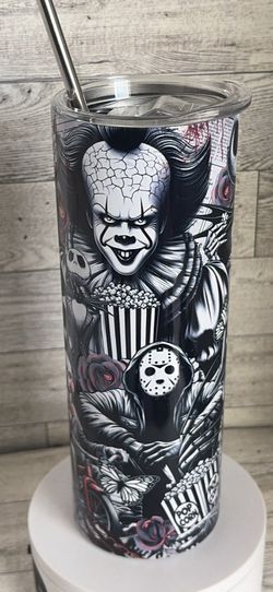 Scary Movies Themed 20oz Stainless Steel Tumbler