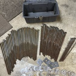 48 Lag Screws:  1/2" X 14"