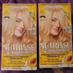 GARDNIER NUTRISSE 121 AZAHAR RUBIO EXTRA CENIZO EXTRA ASH BLOND 2 BOXES