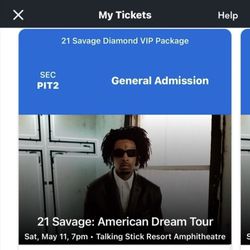 21 Savage  American Dream Tour Saturday May 11th 