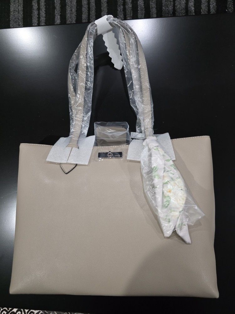 New Nine West Pumice Harmon Tote Bag