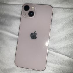 iPhone 13 in pink with 128gb storage. 