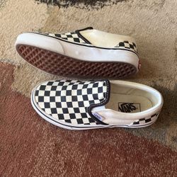 Kids Vans Checkered Shoes Size 2