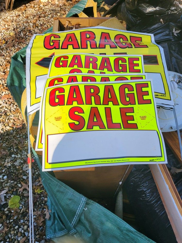 Garage Sale Signs