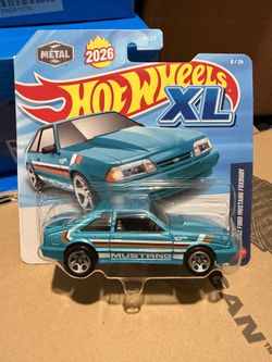 2026 HOT WHEELS XL SERIES GREEN 1992 FORD MUSTANG FOXBODY 1:43 SCALE DIECAST NEW