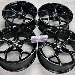19” Inch Audi A4 A5 A6 A7 A8 19x8.5 offset 35 5x112 new set (4)