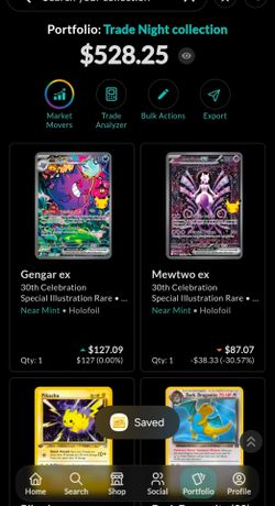 Pokémon card collection full of Art Rares, Full arts and 30th Anniversary with some SIR's
40+ Full arts, Art Rares. Special Illustration Rares, EX,