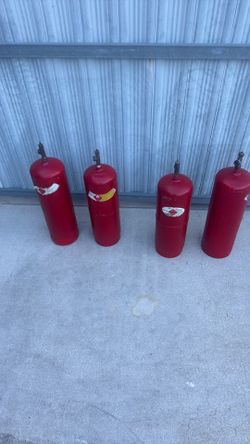 4 - Acetylene tanks. Empty