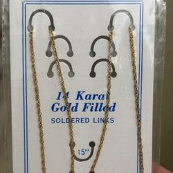 Vintage 14k gold filled necklace | 16in chain