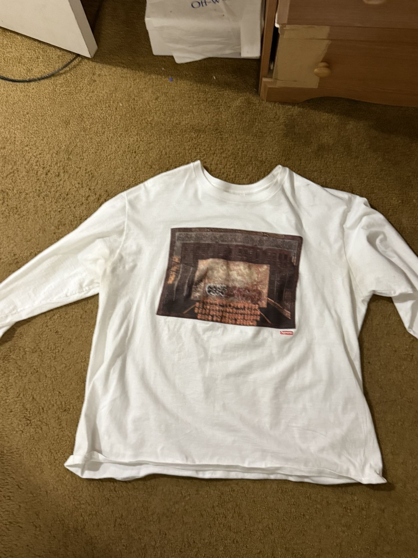 Supreme brown shirt extra large