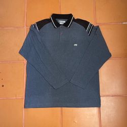 Rusty vintage 90’s/2000’s long sleeve polo shirt surf wear size large