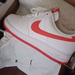 White & Red Air Force 1 