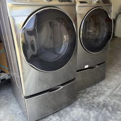 Samsung Front Load Washer and Gas Dryer.