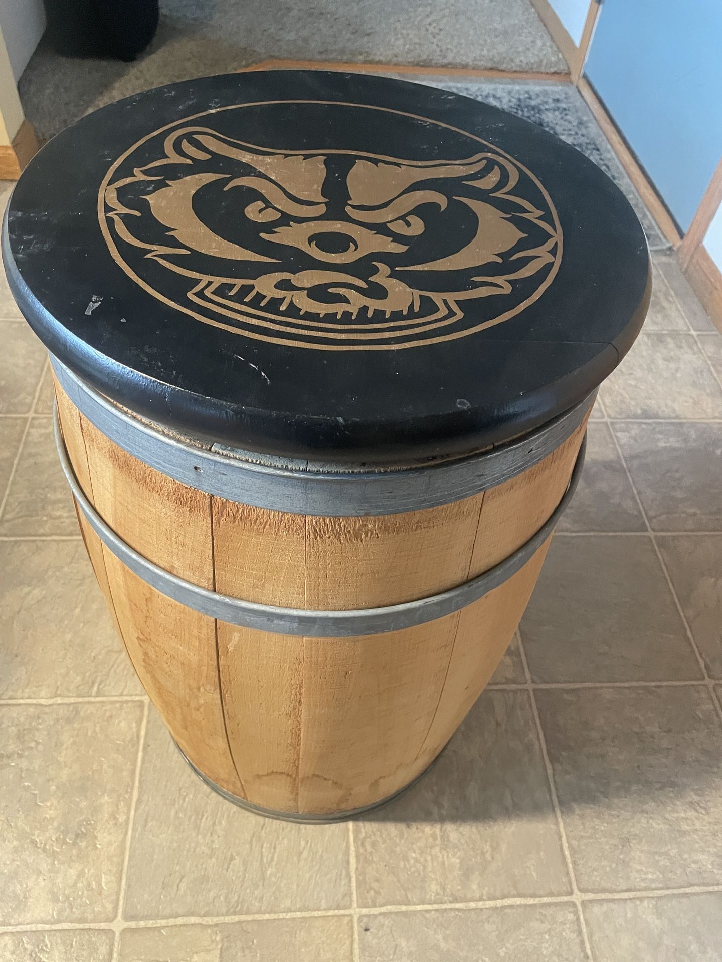 Bucky Barrel 100% Hand Painted