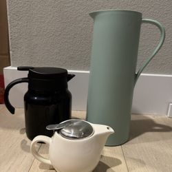 Thermal insulated carafe ceramic tea pot