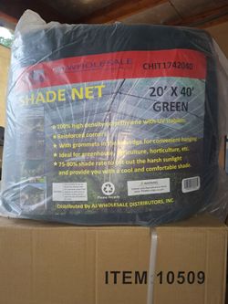 Mallasombras nuevas 6x10, 10x20, 12X20, 20x20, 20x30 Y 20x40 Heavy Duty 80% De Sombra
