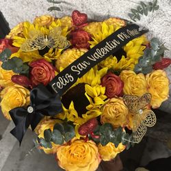 Heart Sunflower Arrangement